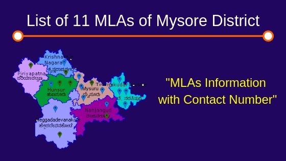 List of 11 MLAs of Mysore District