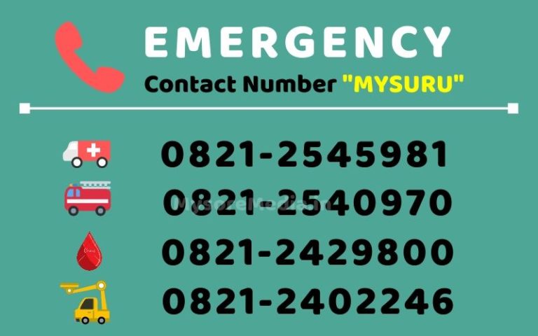 Mysore City Emergency Contact Number